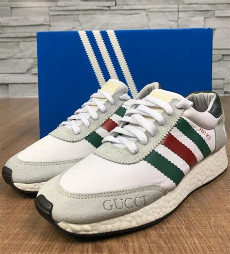 gucci adidas shoes iniki|Adidas x Gucci off white.